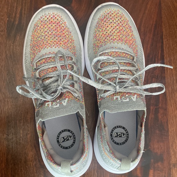 APL TechLoom Silver / Multi Breeze Knit Trainers - Picture 10 of 15